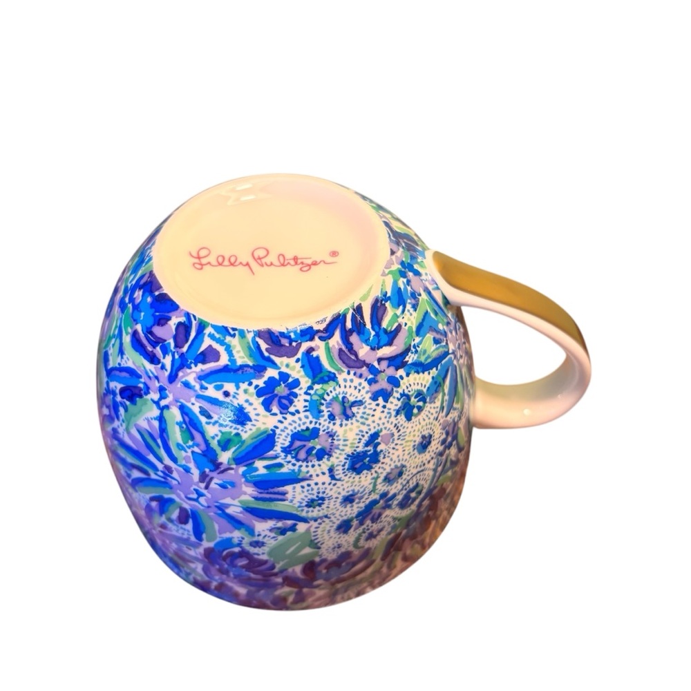 Lilly Pulitzer Hidden Lions Ceramic Mug Set NIB - Picture 6 of 8